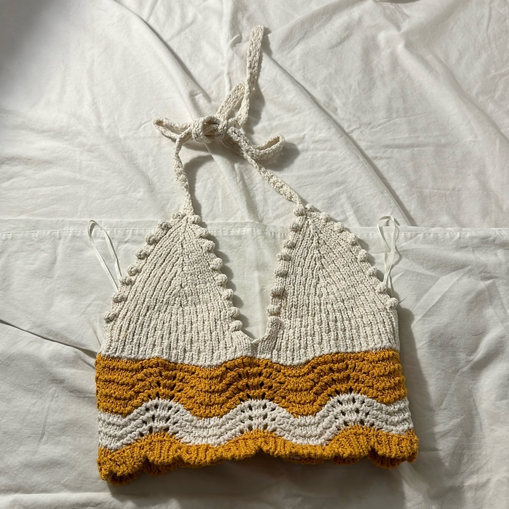zara crochet top